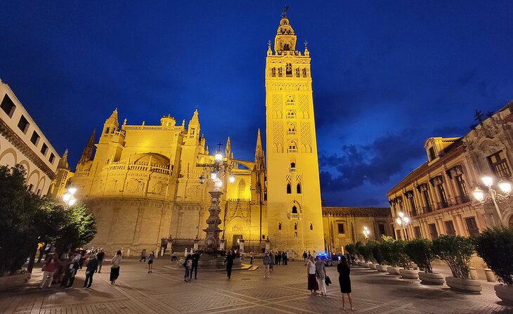 Seville's cathedral in the early evening 