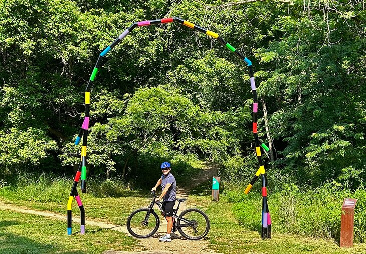 Author Michael Law at Coler Mountain Bike Preserve