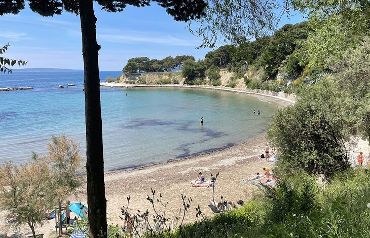 View over Firule Beach