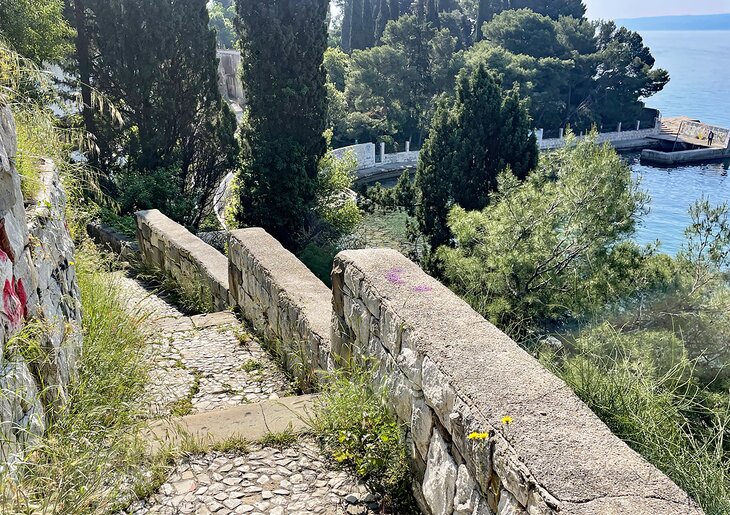 Stairs to Ježinac Beach