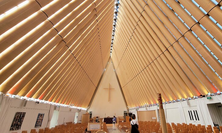 Interior of the Cardboard Cathedral