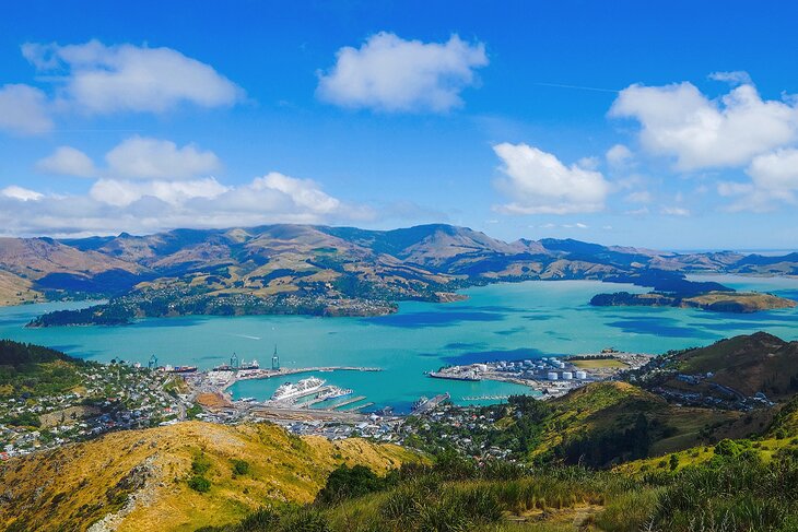 View of Lyttelton Port from the Christchurch Gondola Station