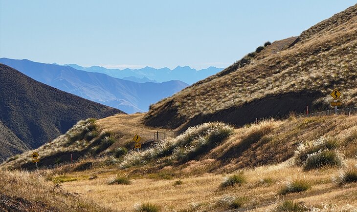 View from Crown Range Summit towards Wanaka