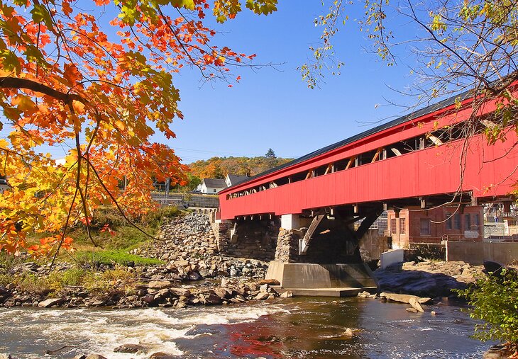 Taftsville covered bridge in Vermont