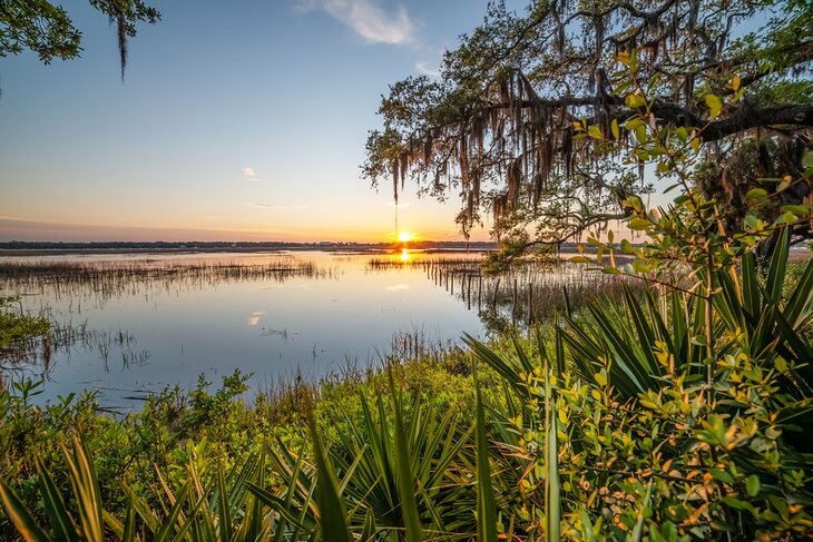 Sunset in Beaufort, South Carolina