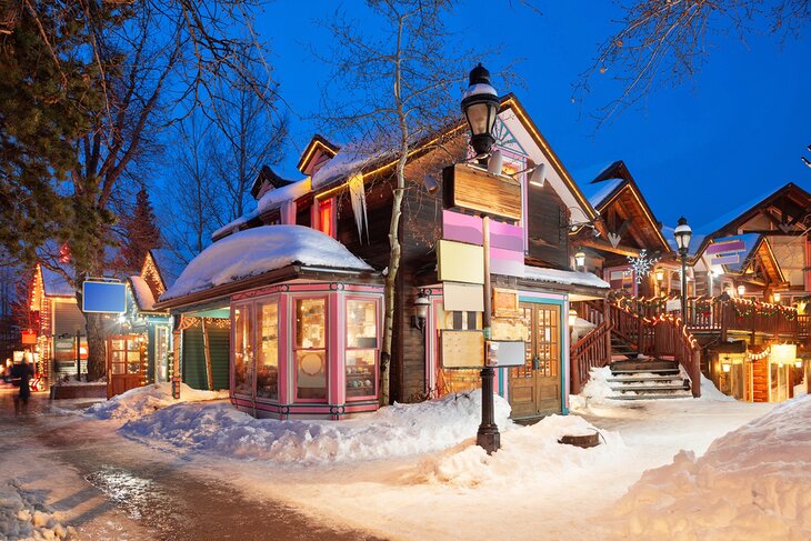 Evening in downtown Breckenridge, Colorado