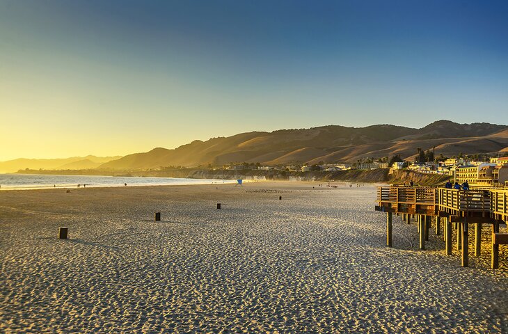 Sunset on Pismo Beach, California