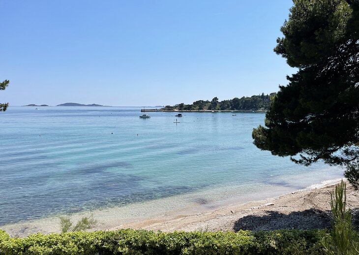 View out to sea from Srebreno Beach