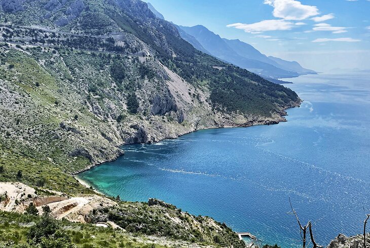 Coastal scenery in Croatia near Vruja