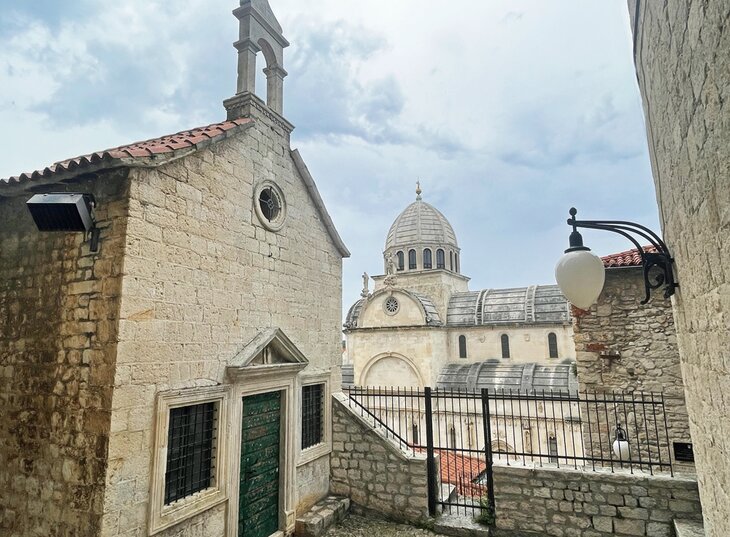 A city scene in Sibenik