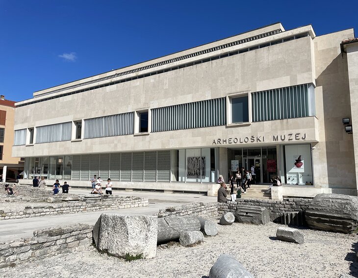 Ruins in front of Zadar Archeological Museum