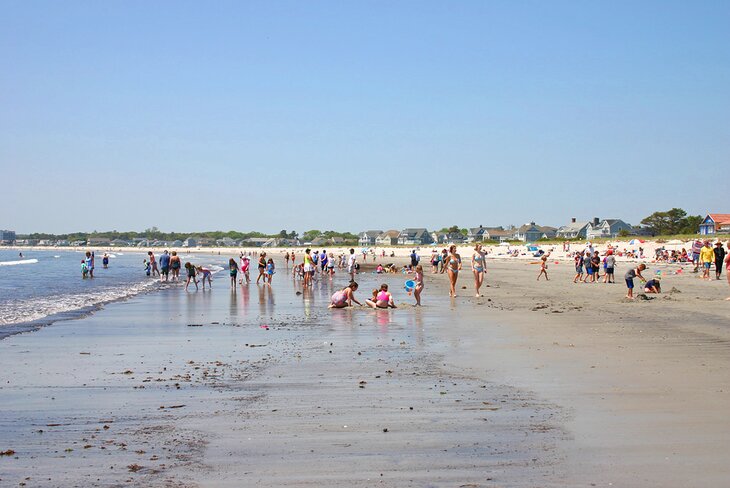 A busy day at Pine Point Beach