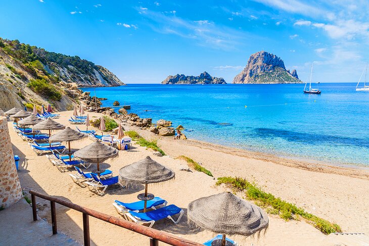 Cala d'Hort beach in Ibiza