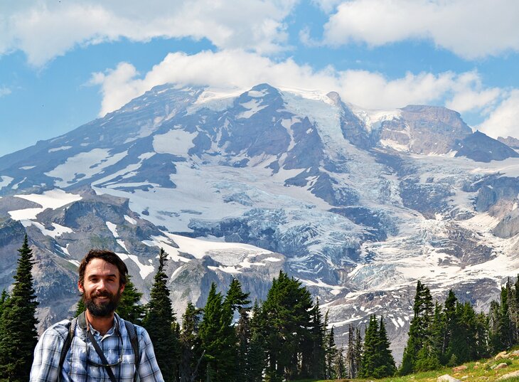 Author Brad Lane at Mount Rainier National Park