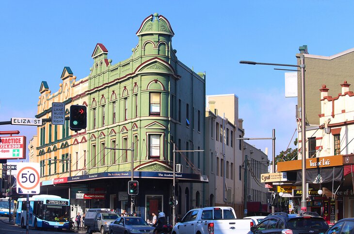 An intersection in Newtown