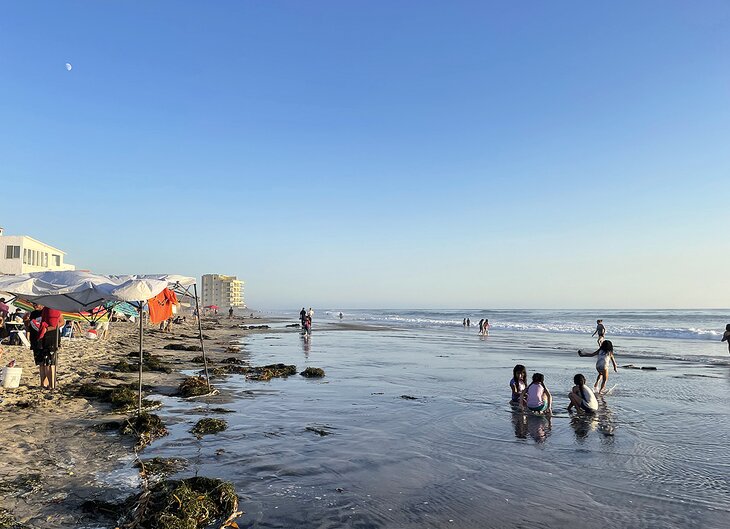 Late afternoon at the beach in Rosarito