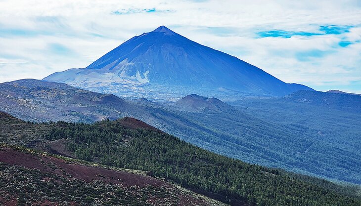 Distant view to El Teide, Tenerife