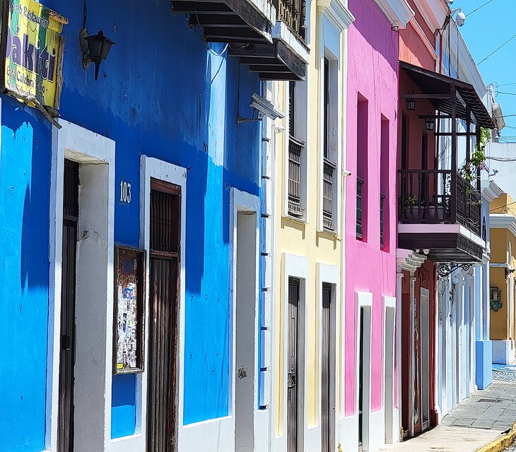 Colorful buildings in Old San Juan