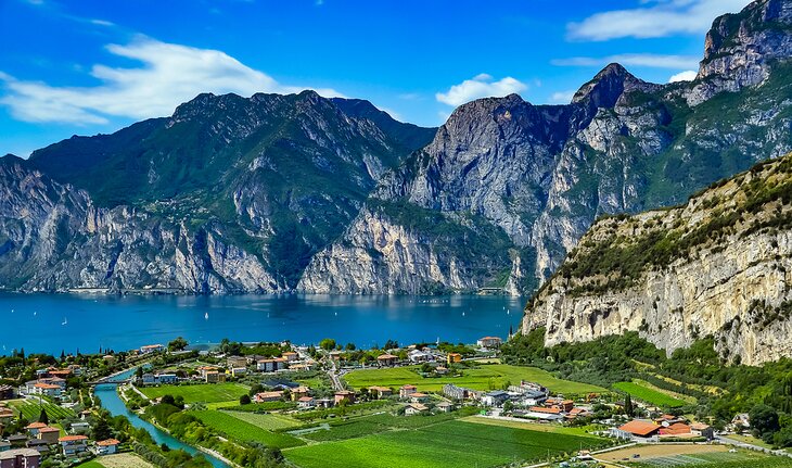 Lake Garda and surrounding mountains