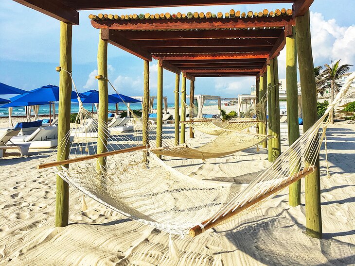 The beach at Live Aqua Beach Resort Cancun