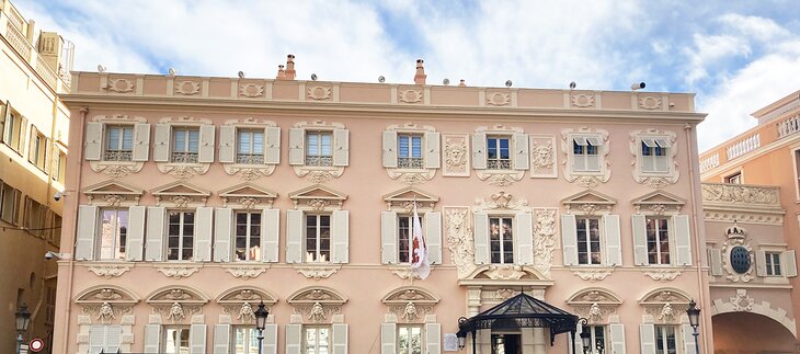 Force Publique building on the Place du Palais in Monaco-Ville