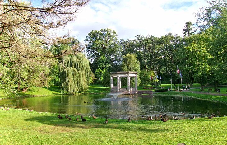 Congress Park in Saratoga Springs