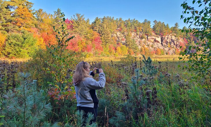 Author Lana Law on the Cranberry Bog trail