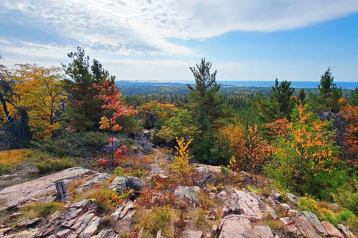 View from Granite Ridge over Georgian Bay at marker #10