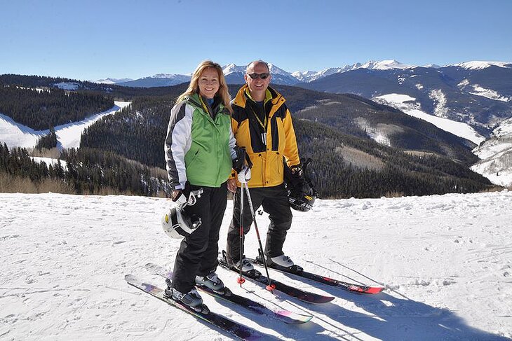 Author Lana Law and husband Michael Law at Vail Mountain Resort