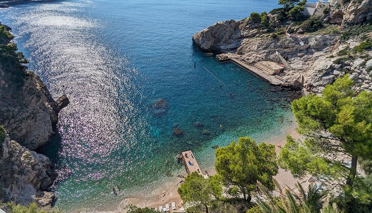 View from a balcony at Hotel Bellevue Dubrovnik