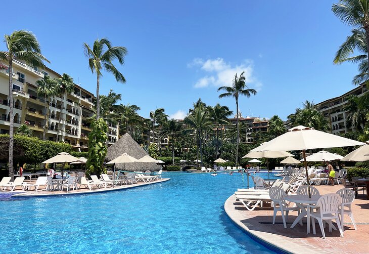 Pool and rooms at the Velas Vallarta