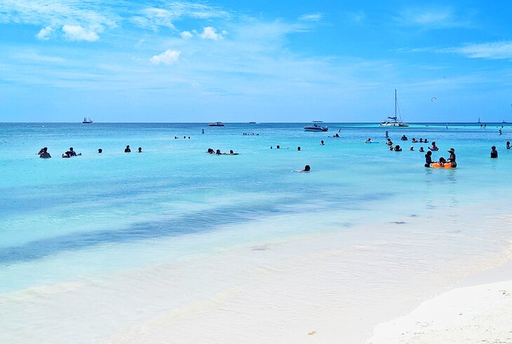 A day at the beach in Aruba