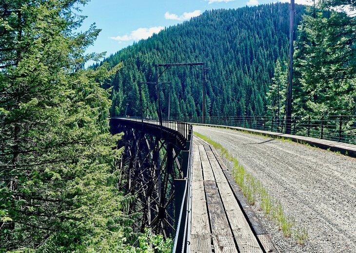 A Trestle bridge on the Route of the Hiawatha