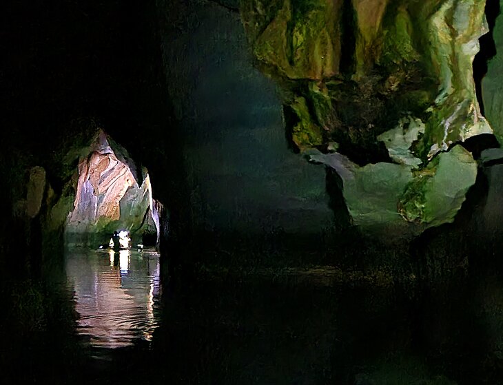 Inside the cave at Subterranean River National Park