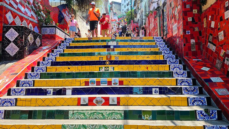 Tiles on the Escadaria Selarón