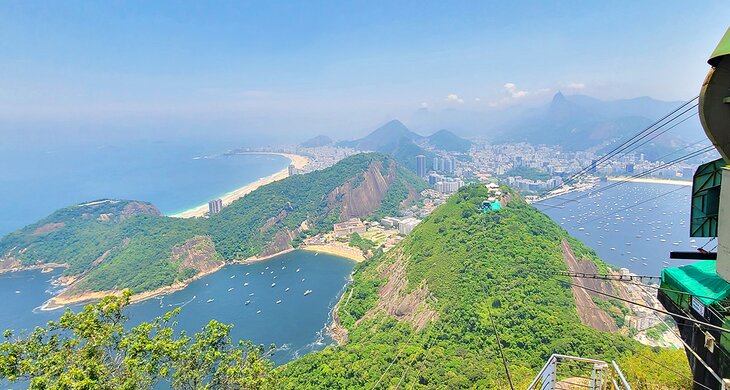 View from Sugar Loaf to Copacabana Beach