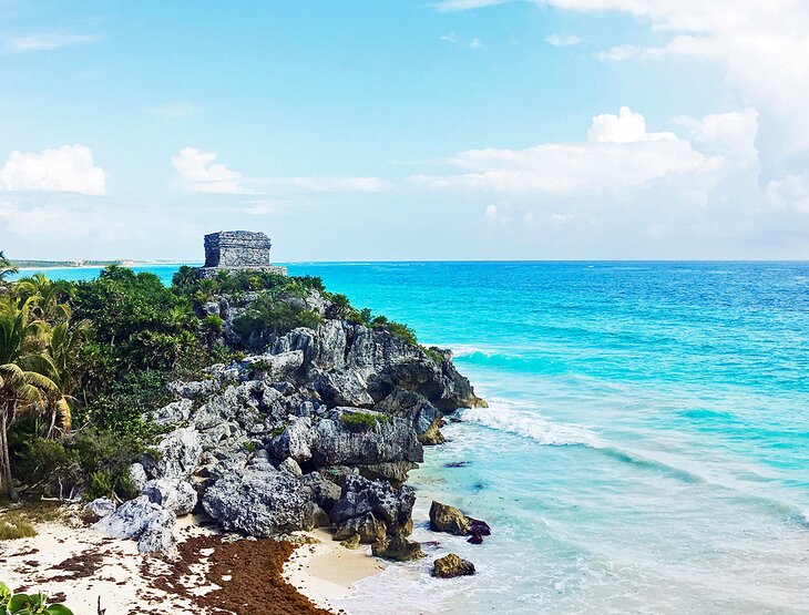 The coastal Mayan ruins of Tulum