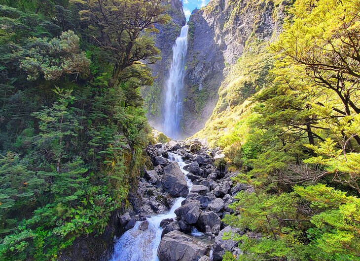 Devils Punchbowl Falls in Arthur's Pass