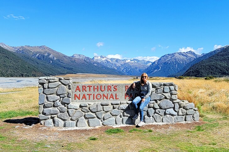 Author Lana Law in Arthur's Pass National Park