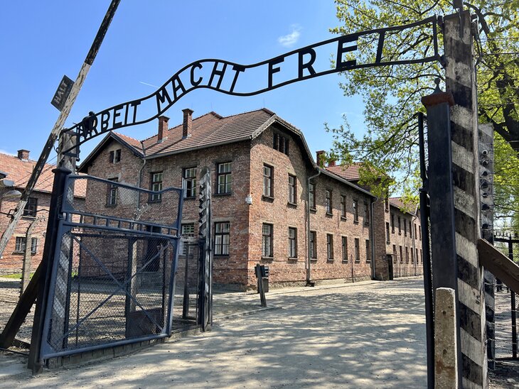 Entrance to Auschwitz