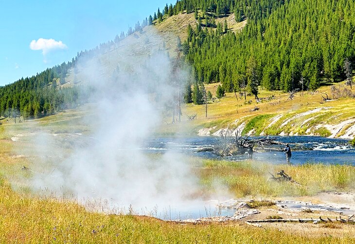 Fishing on the Firehole River