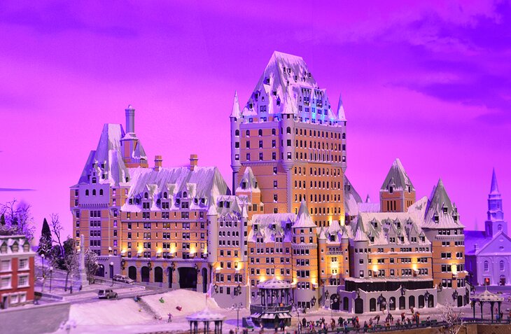 Miniature of Montreal's Chateau Frontenac in Little Canada