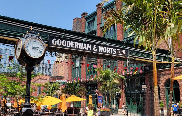 The Distillery District in summer